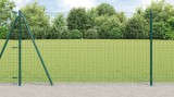 VidaXL Gard Euro cu 7 St&acirc;lpi Flanșați 1,2x10 m Oțel Galvanizat