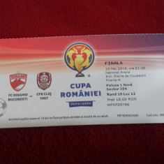 Bilet finala Cup. Rom. Dinamo - CFR Cluj