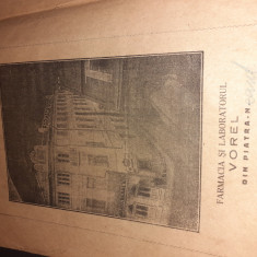 Vorel 1928/ carte rara Farmacia Regala/ proiect restaurare/ Colectie, anticar