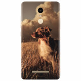 Husa silicon pentru Xiaomi Remdi Note 3, Alone Dog Animal In Grass