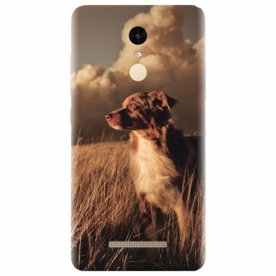 Husa silicon pentru Xiaomi Remdi Note 3, Alone Dog Animal In Grass foto