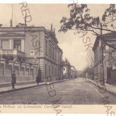 4750 - GALATI, German Consulate, Romania - old postcard - unused