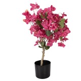 Cumpara ieftin Floare Bougainvillea roz artificiala in ghiveci 30x30x90 cm