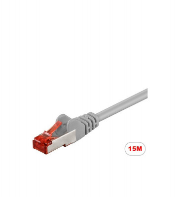 Cablu retea CAT 6 S / FTP PIMF CU-Lungime 15 Metri foto