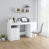 vidaXL Birou, alb, 140 x 50 x 76 cm, PAL