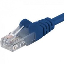 Patchcord UTP RJ45-RJ45 Cat.5e 0.25m, albastru, &quot;UTP-5E-0.25-BL&quot; (timbru verde 0.08 lei)