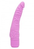 Vibratoare pentru incepatoare - Get Real Vibrator Subtire din Silicon - culoare Roz