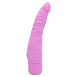 Vibratoare pentru incepatoare - Get Real Vibrator Subtire din Silicon - culoare Roz