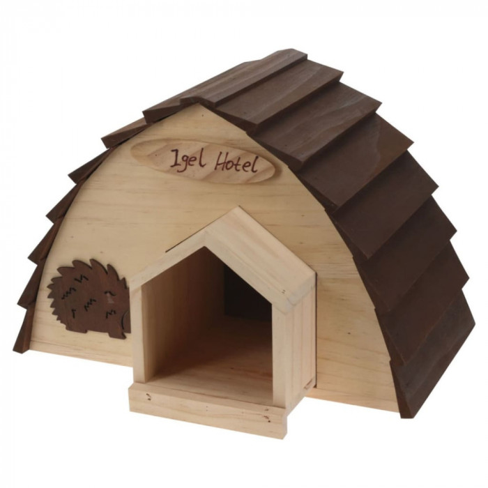 ProGarden Casa pentru arici, 34,5x20x23,5 cm, lemn cu scoarta de copac GartenMobel Dekor