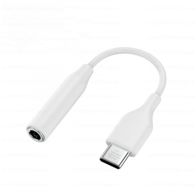 Cablu Audio C10JUW, USB-C la Jack 3.5mm (F), 12 cm, Alb foto