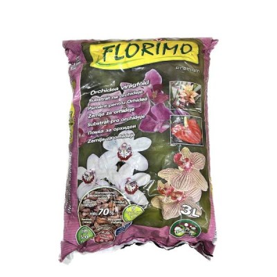 Turba Florimo 3 L, substrat orhidee foto