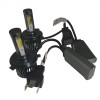 Set 2 becuri LED H4 mini F2 cobS , Canbus, 100W, lumina alb-rece, 12.000 lumeni, fara eroare, SOCLU H4
