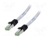 Patch cord S/FTP Cat 8 1m LSZH gri 24AWG Goobay