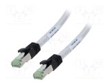 Patch cord S/FTP Cat 8 1m LSZH gri 24AWG Goobay