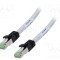 Patch cord S/FTP Cat 8 1m LSZH gri 24AWG Goobay