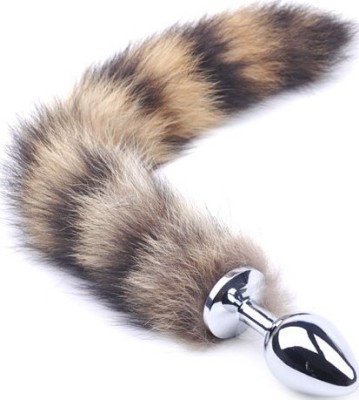 Dop Anal cu Coada Furry Tail Plug, Medium, Guilty Toys, Glamour foto