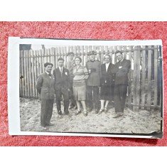 Fotografie tip carte postala, Familie in prima zi de Paste, 1928 Bolintin Vale