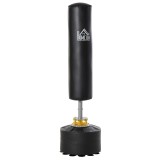 HOMCOM Sac de Box Autoportant cu Bază Re&icirc;ncărcabilă cu Apă și Nisip, &Oslash;50x170 cm, Negru | Aosom Romania