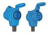 Cumpara ieftin Cupla dubla Brennenstuhl, CP 230V + industrial 2P+E Brennenstuhl 16A albastra, pentru exterior IP44