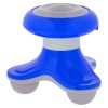 Aparat Masaj Mini Portabil USB, 3 Capete, Vibratii, Rotatie, 10x10cm, Albastru - Corp