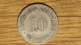 Germania - moneda de colectie istorica - 10 pfennig 1876 A - Berlin - frumoasa !, Europa