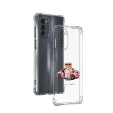 Husa antisoc pentru motorola moto g62, airbag pro, transparent, girl power