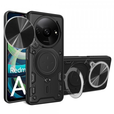 Husa pentru Xiaomi Redmi A3, Techsuit, CamGuard Pro, Neagra foto