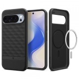 Husa MagSafe pentru Google Pixel 10 Pro XL, Spigen, Caseology Parallax, Neagra Mata