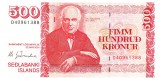Islanda 500 Kronur 2001 P-58a aUNC Seria D40961388