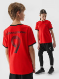 Tricou de fotbal pentru copii 4F x Robert Lewandowski - roșu, 4F Sportswear