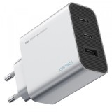 Incarcator Retea Cuktech, 65W, 3.25A, 1 x USB-A - 2 x USB-C, Alb CUK0A15CEUSL