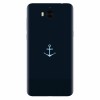 Husa silicon pentru Huawei Y5 2017, Blue Navy Anchor Illustration Flat