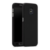 Husa Samsung Galaxy J3 2017, FullBody Black, acoperire completa 360 grade cu folie de sticla gratis