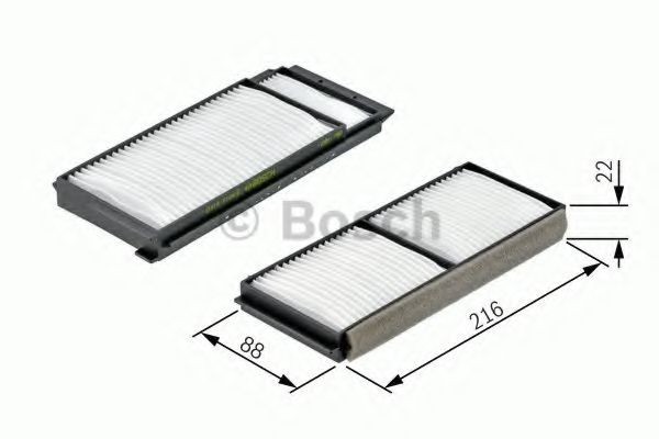 Filtru polen / aer habitaclu MAZDA 5 (CW) (2010 - 2016) BOSCH 1 987 432 163