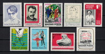 UNGARIA 1977 - Emisiuni complete MNH foto