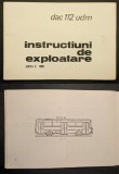 rar 1981 AUTOBUZUL DAC 112 udm ROCAR Bucuresti INSTRUCTIUNI de EXPLOATARE 50 pag, 51 figuri + Plansa Instalatia Electrica. Manual autobuz 30x20,5cm