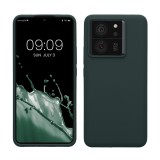 Husa Kwmobile pentru Xiaomi 13T/13T Pro, Verde inchis, Silicon, KWM000020IT006C, Carcasa