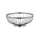 Cos inox pentru paine sau fructe, rotund, cu picior, 22 cm