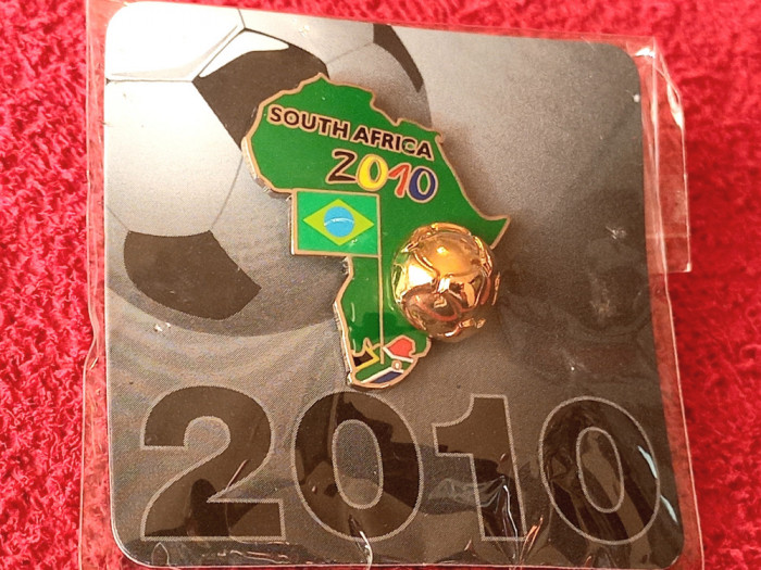 Insigna BRAZILIA - fotbal - FIFA World Cup Africa de Sud 2010
