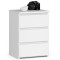 Comoda, placa laminata, 3 sertare, alb, 40x35x56.8 cm