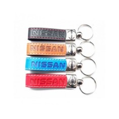 Breloc cheie din piele Eco Nissan Albastru