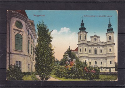 ORADEA BISERICA ROMANO - CATOLICA CIRCULATA 1916 foto