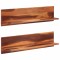 Gossi rafturi de perete, 2 buc., 112x20x26 cm, lemn masiv de acacia