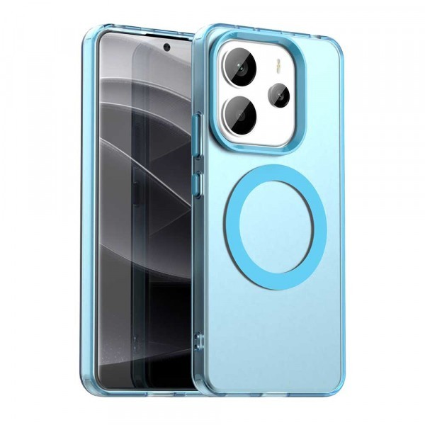Husa MagSafe pentru Xiaomi Redmi Note 14 4G (Standard), Techsuit, CandyCase, Albastra