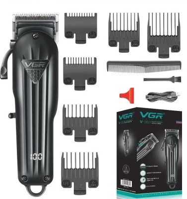 Aparat profesional de tuns, VGR, V-282, fara fir, afisaj LED, 6 gratare, 2000mAh foto