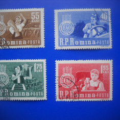 HOPCT LOT NR 249 FAO CAMPANIA IMPOTRIVA FOAMEI 1963-4 TIMBRE VECHI-STAMPILAT-RO