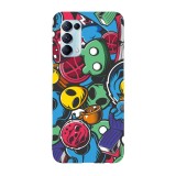 Husa compatibila cu Oppo A74 model Alien masks, Silicon, TPU, Viceversa, Transparent, Carcasa