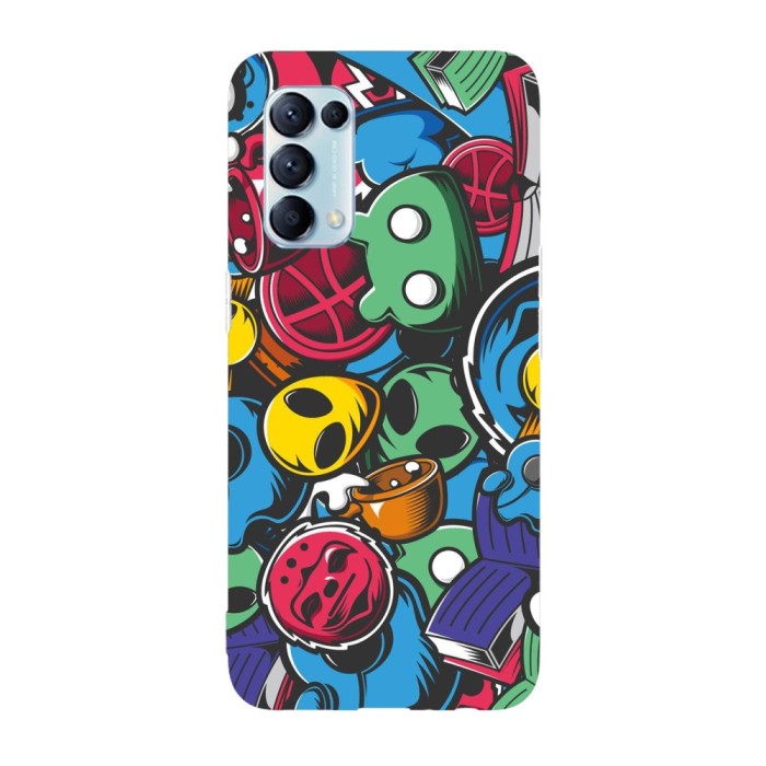 Husa compatibila cu Oppo Find X2 Pro model Alien masks, Silicon, TPU, Viceversa