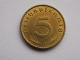 5 REICHSPFENNIG 1938-A GERMANIA