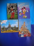 HOPCT LOT NR 959 DISNEY/DISNEYLAND-DESENE ANIMATE -4 CARTI POSTALE-CIRCULATE, Circulata, Printata